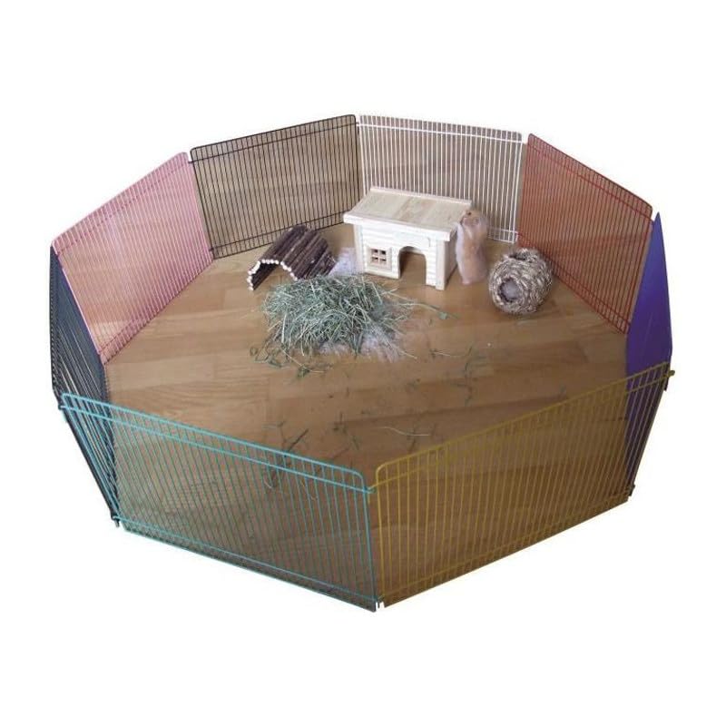 kerbl-pet-enclos-ext-rieur-m-tal-color-8-l-ments-34x23-cm-hamsters-et-souris image 6