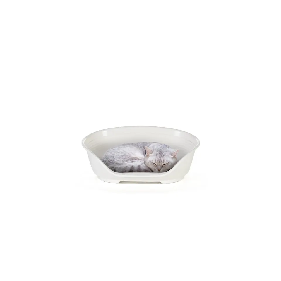 ferplast-siesta-deluxe-lit-chien-et-chat-plastique-recycl-43-x-28-x-17-5-cm-blan image 1