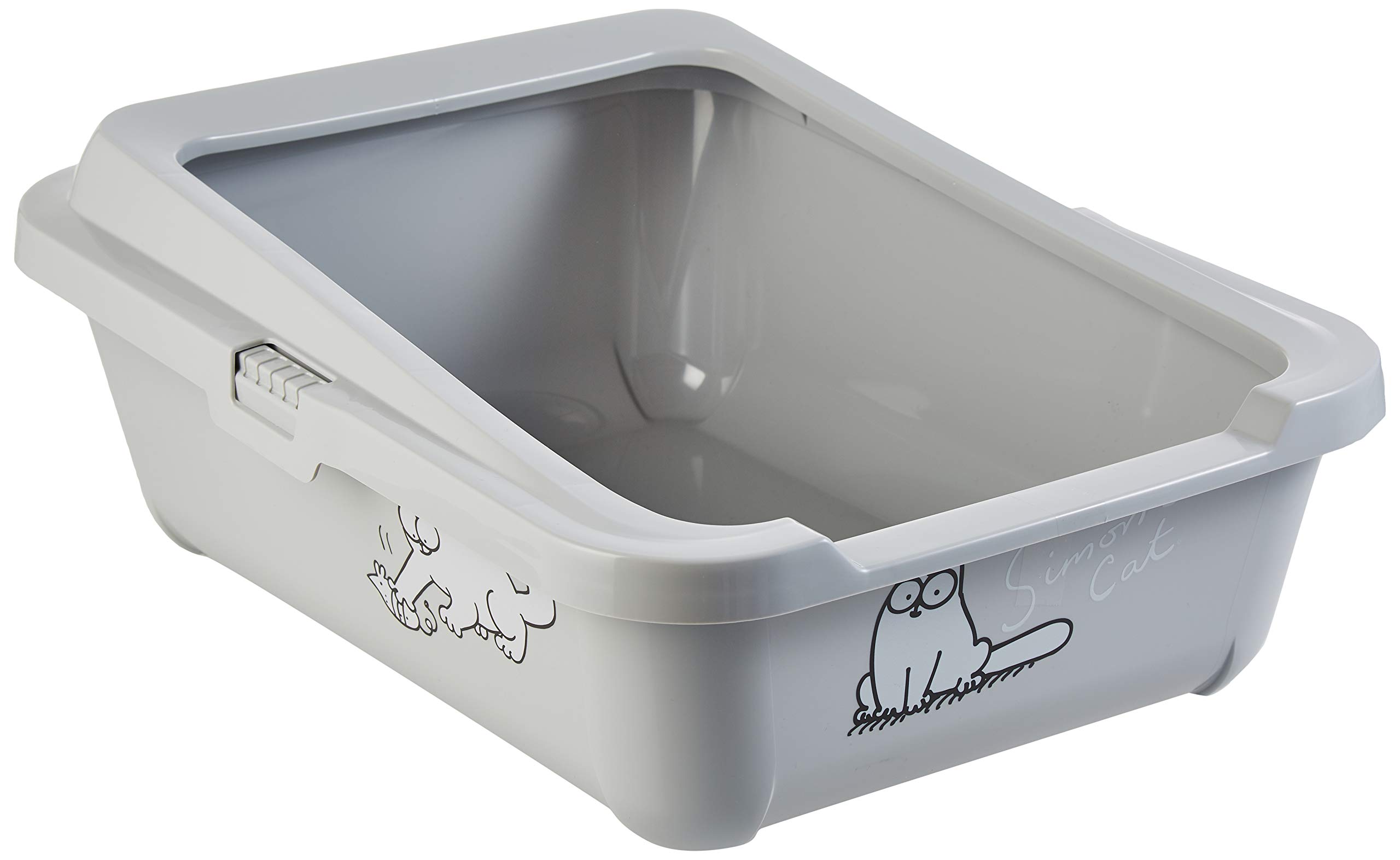 karlie-simon-s-cat-flamingo-bac-liti-re-pour-chat-42-x-32-x-16-cm-gris image 1