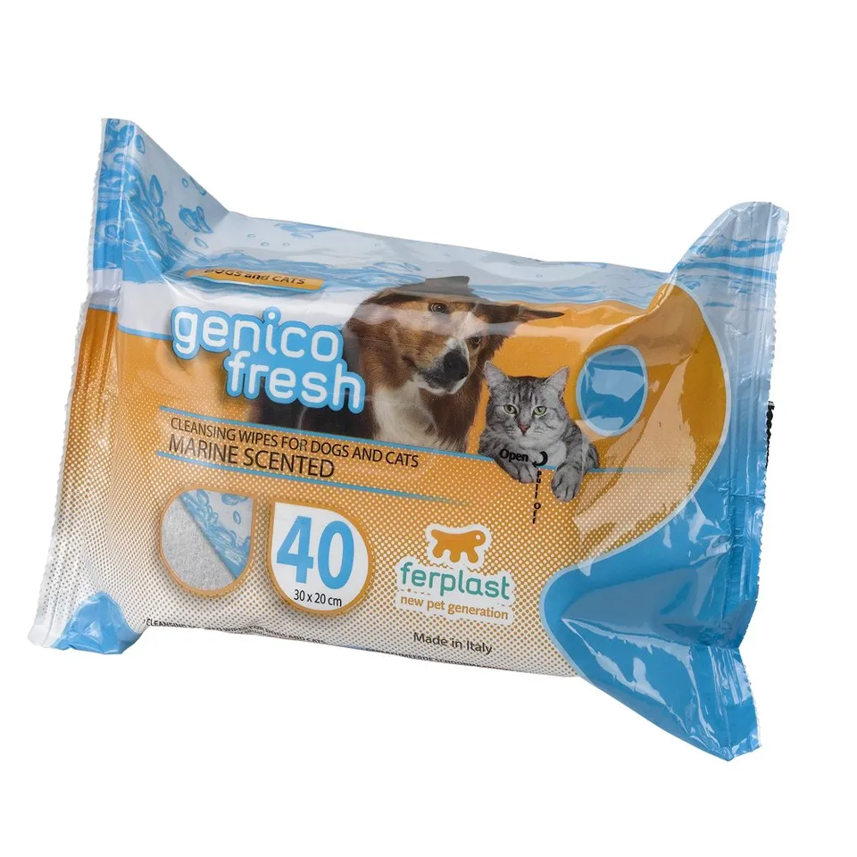 ferplast-genico-fresh-40-lingettes-parfum-es-chien-chat-lot-de-2 image 1