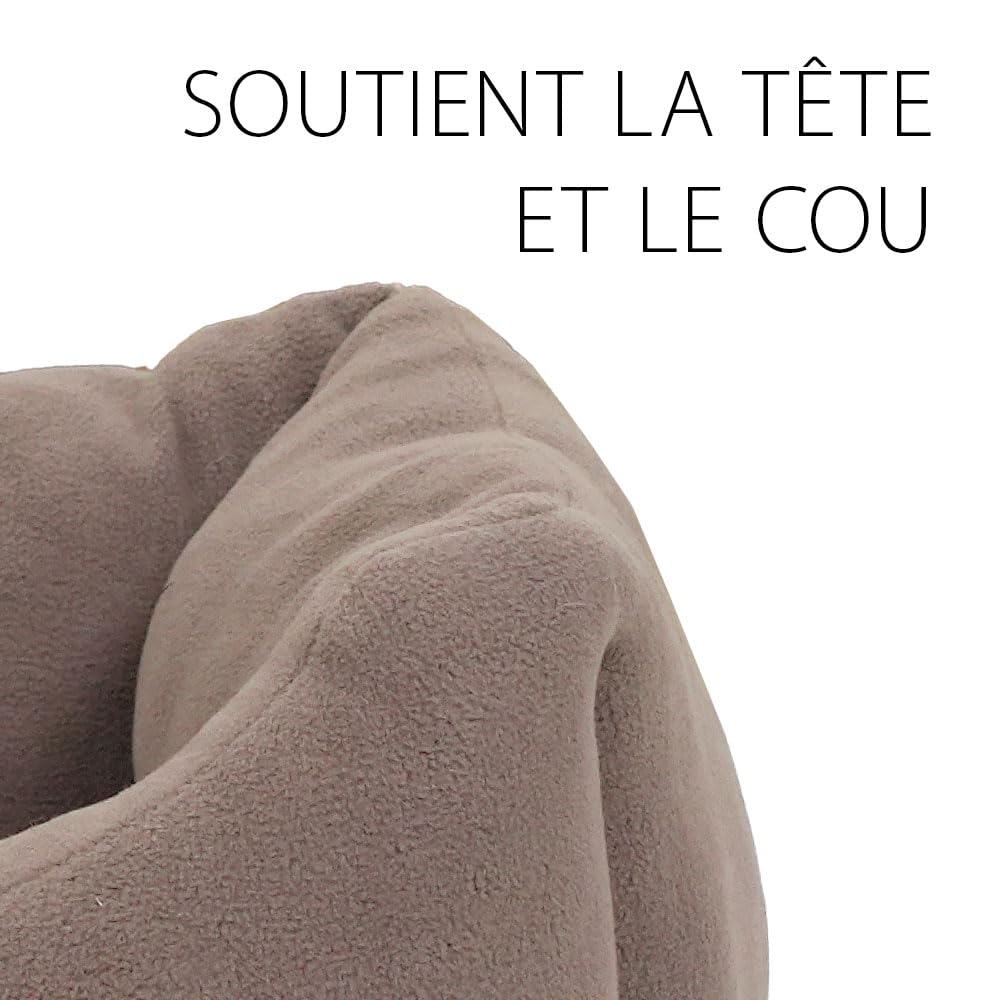 ferplast-coccolo-microfleece-50-canap-lit-pour-chiens-et-chats-taupe-55x45x20-cm image 4