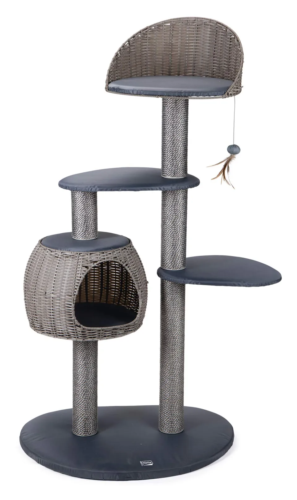 karlie-outdoor-arbre-chat-misty-arbre-chat-ext-rieur-77x57x160-cm-gris image 1