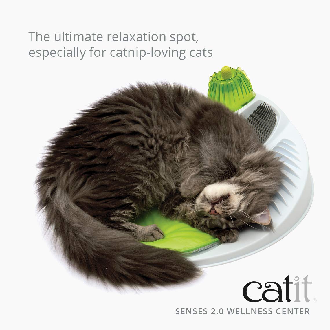 catit-senses-2-0-station-de-massage-verte-centre-bien-tre-pour-chat image 2