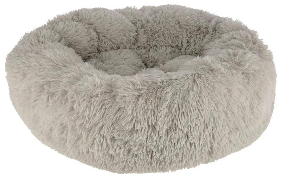 kerbl-fluffy-corbeille-donut-pour-chien-et-chat-gris-clair-76-x-19-cm image 1