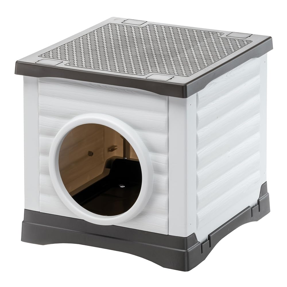 ferplast-petvilla-50-niche-d-ext-rieur-pour-chien-chat-et-lapin-38-5-x-43-x-h-38 image 1