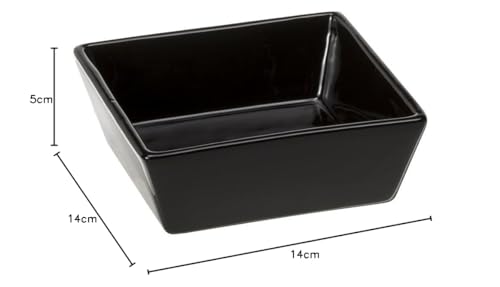 ferplast-altair-14-bol-en-c-ramique-pour-chat-et-chien-0-5-l-noir-14-x-14-x-5-cm image 4