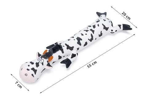 karlie-vache-amusante-jouet-en-peluche-pour-chien-noir-blanc-55-x-20-x-7-cm image 4