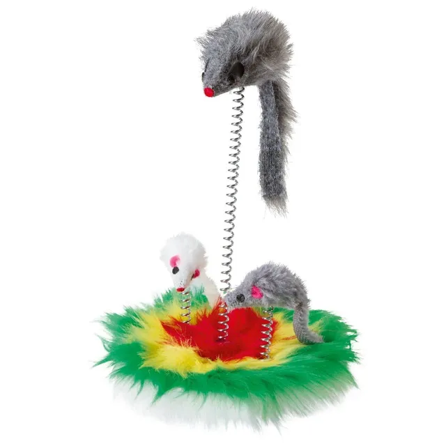 kerbl-souris-swing-25cm-avec-catnip-et-ressort-pour-chat image 1