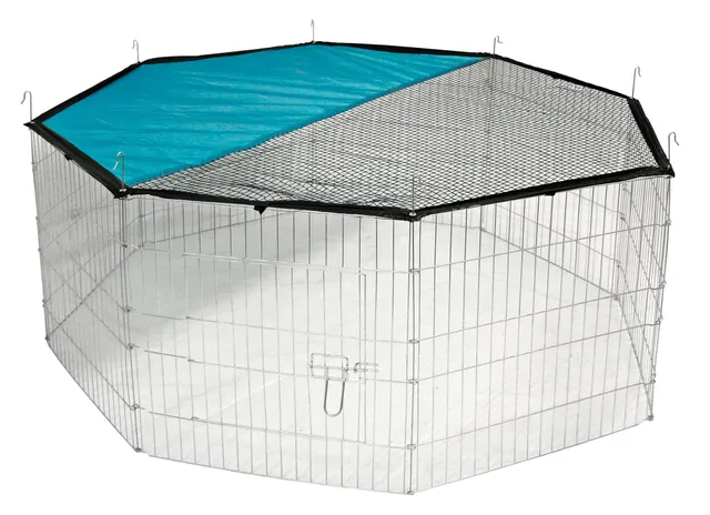 kerbl-pet-enclos-ext-rieur-8-l-ments-57x56-cm-galvanis image 1