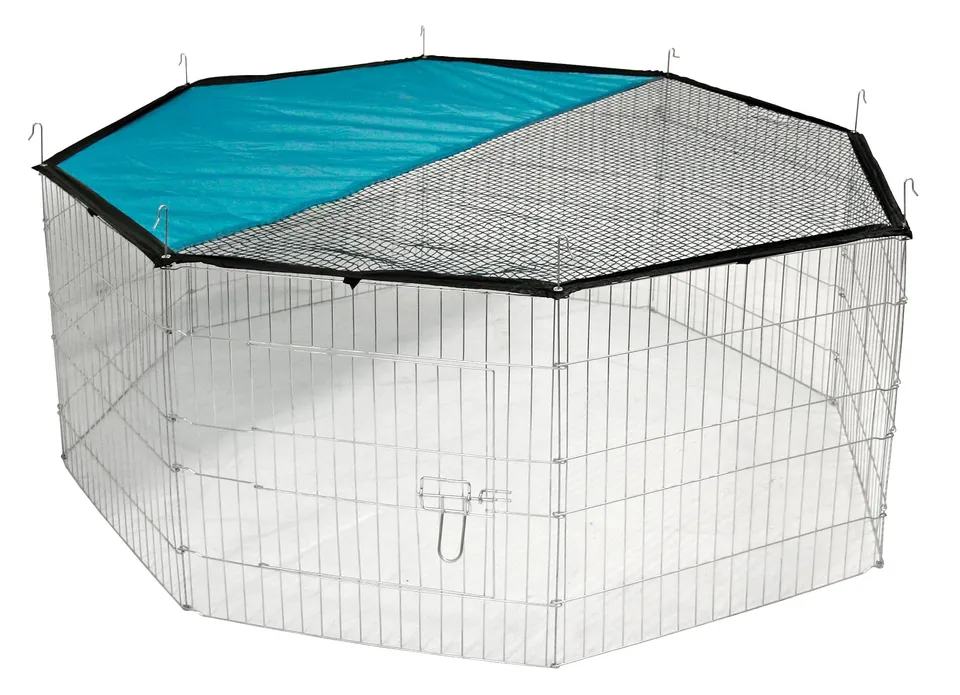 kerbl-pet-enclos-ext-rieur-8-l-ments-57x56-cm-galvanis image 1