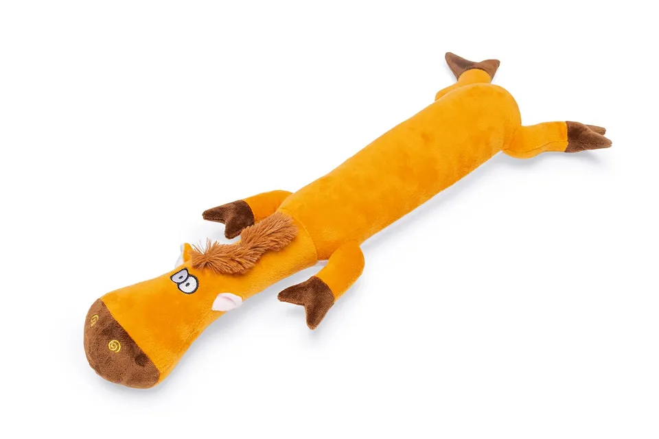 karlie-cheval-amusant-jouet-peluche-chien-marron-50-x-20-x-7-cm-avec-squeaker image 1