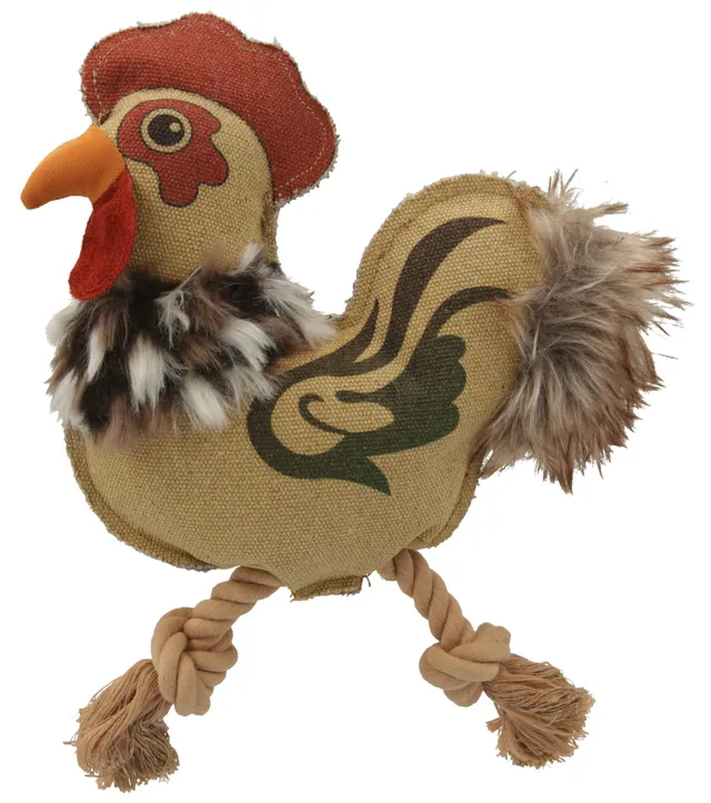 kerbl-coq-karl-jouet-pour-chien-coton-polyester-24-cm-lot-de-3-pcs image 1