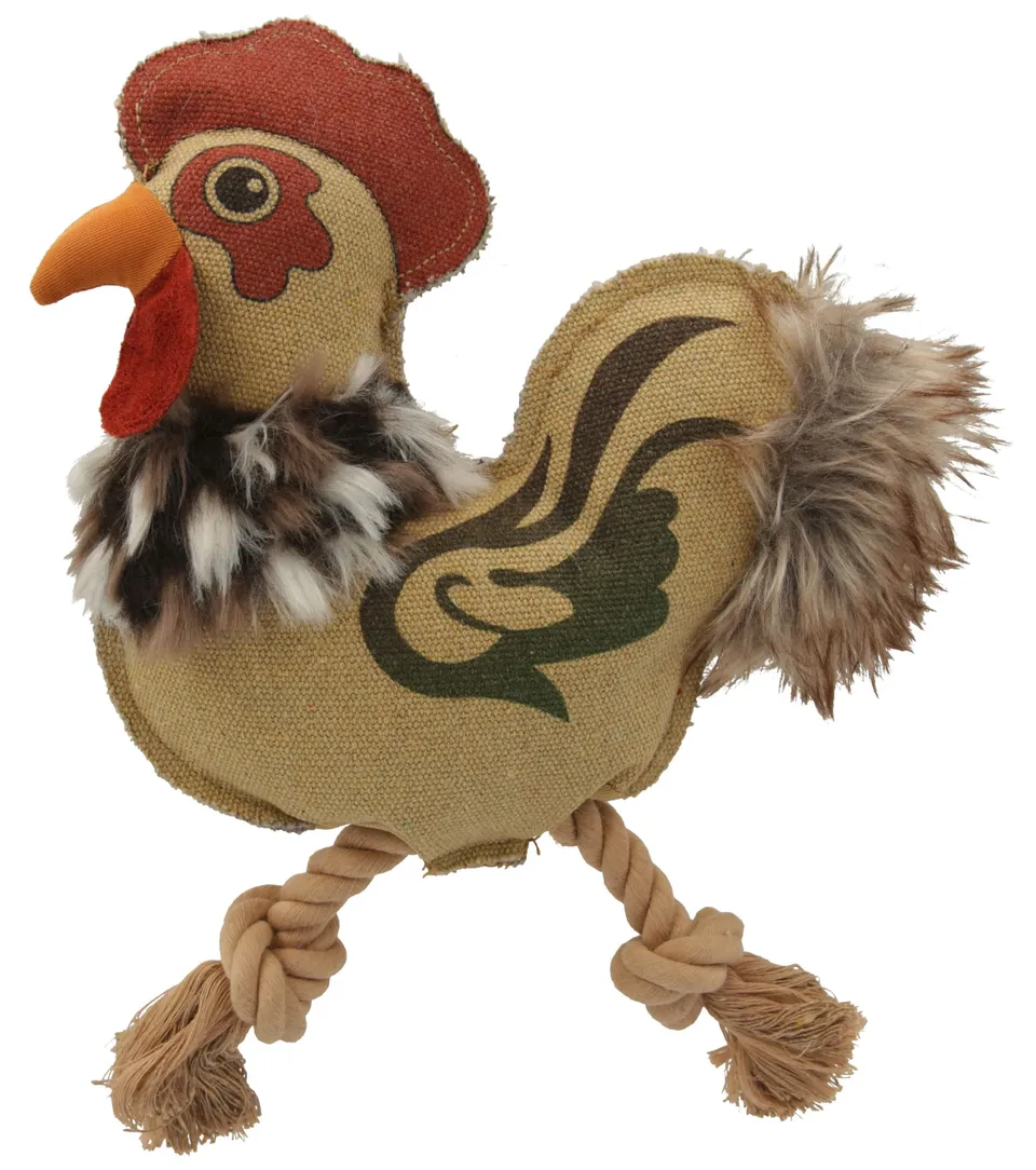 kerbl-coq-karl-jouet-pour-chien-coton-polyester-24-cm-lot-de-3-pcs image 1