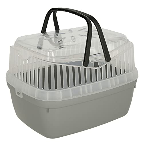 kerbl-pet-bo-te-de-transport-portobello-30x23x23cm-plastique-grise-pour-rongeurs image 3