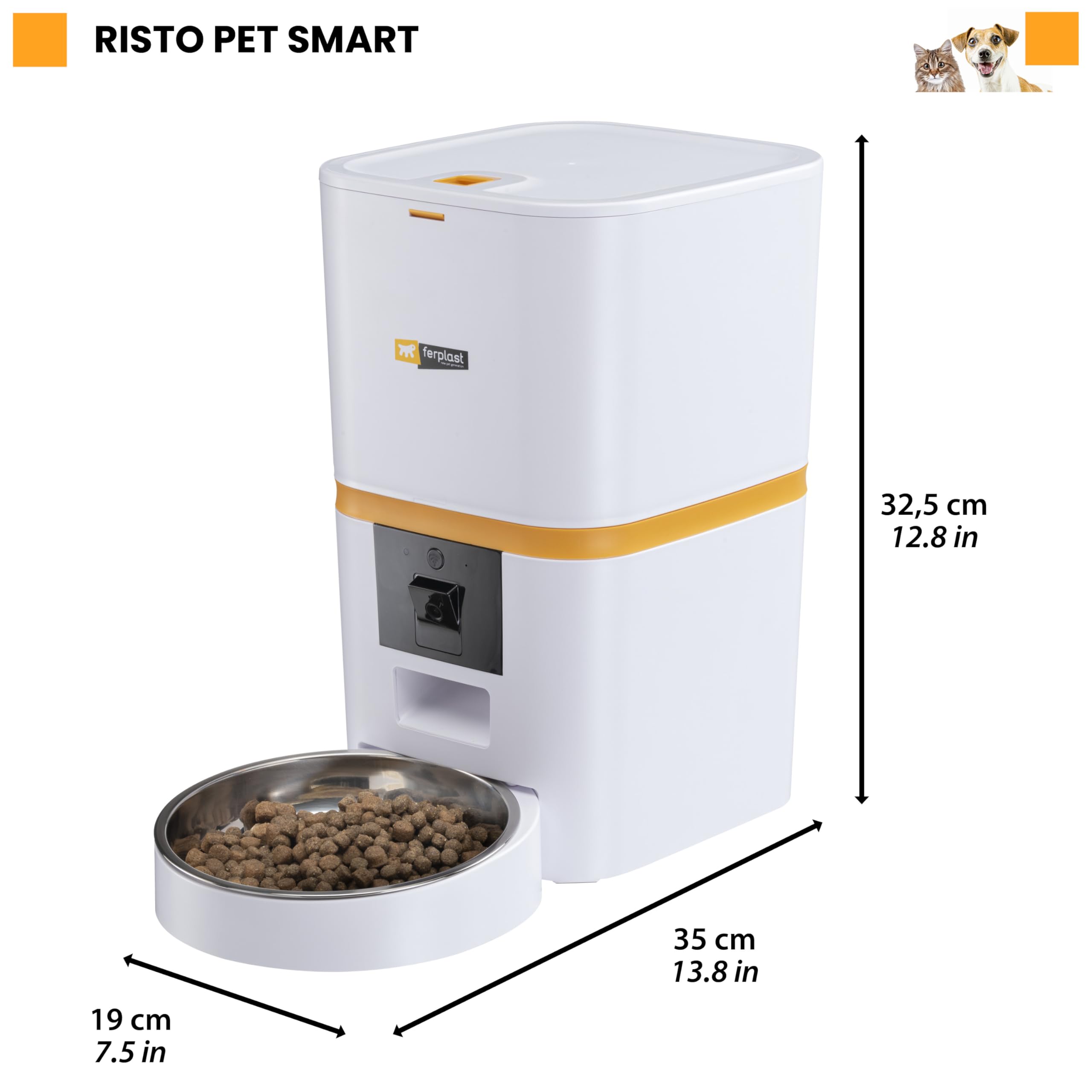 ferplast-risto-pet-smart-distributeur-croquettes-automatique-6-l-avec-cam-ra-app image 3