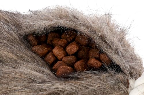 kerbl-pet-snack-dummy-32x11-cm-marron-boudin-friandises-fausse-fourrure-avec-cor image 6