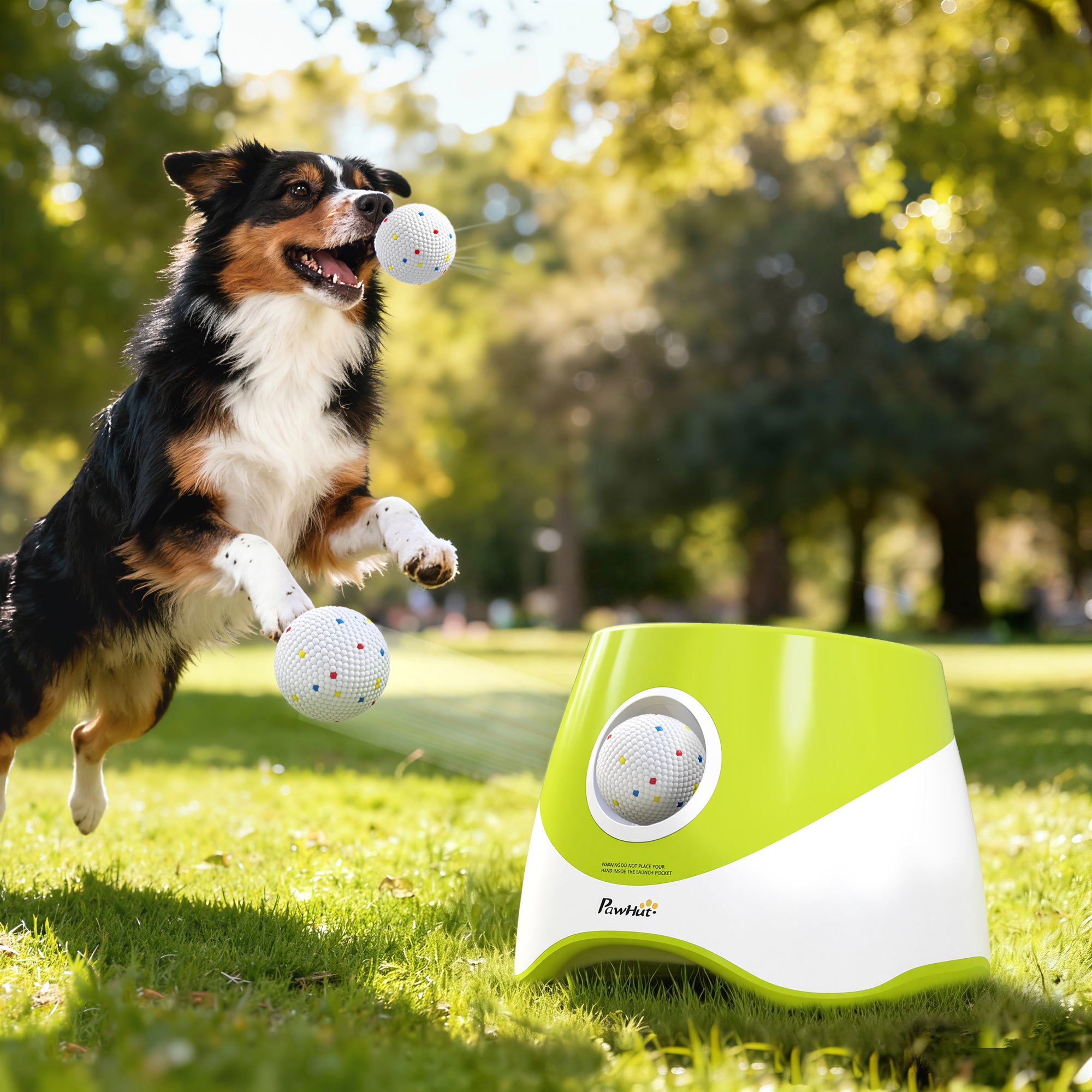 pawhut-lanceur-automatique-de-balles-pour-chien-petit-moyen-3-distances-6-10-14- image 4