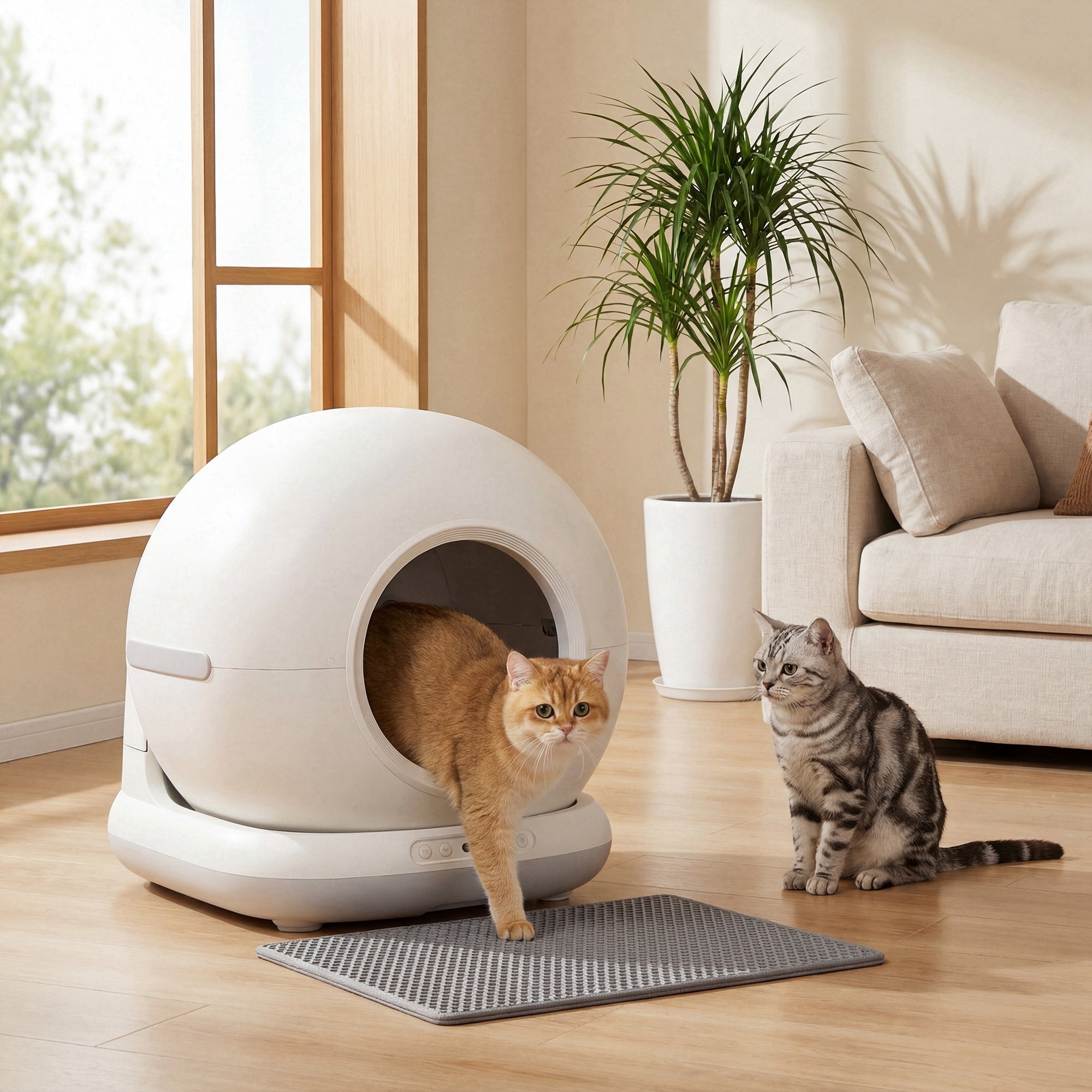 pawhut-bac-liti-re-automatique-autonettoyant-72l-avec-contr-le-app-pour-multi-ch image 3