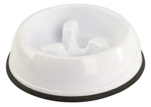 kerbl-2207716-anti-dribble-cuelle-en-plastique-blanc-1-l-pour-chat image 1