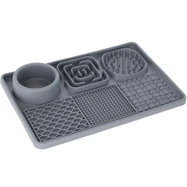 kerbl-pet-tapis-l-cher-xl-gris-30-x-20-cm-silicone-pour-chiens-et-chats image 1