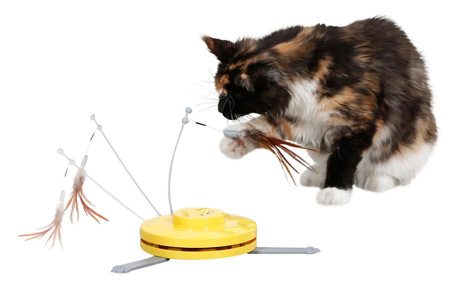 kerbl-pet-catch-the-tail-feather-jouet-interactif-pour-chat-jaune-gris image 7