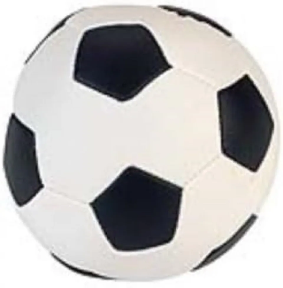 kerbl-pet-soft-soccer-ball-noir-blanc-11-cm image 1