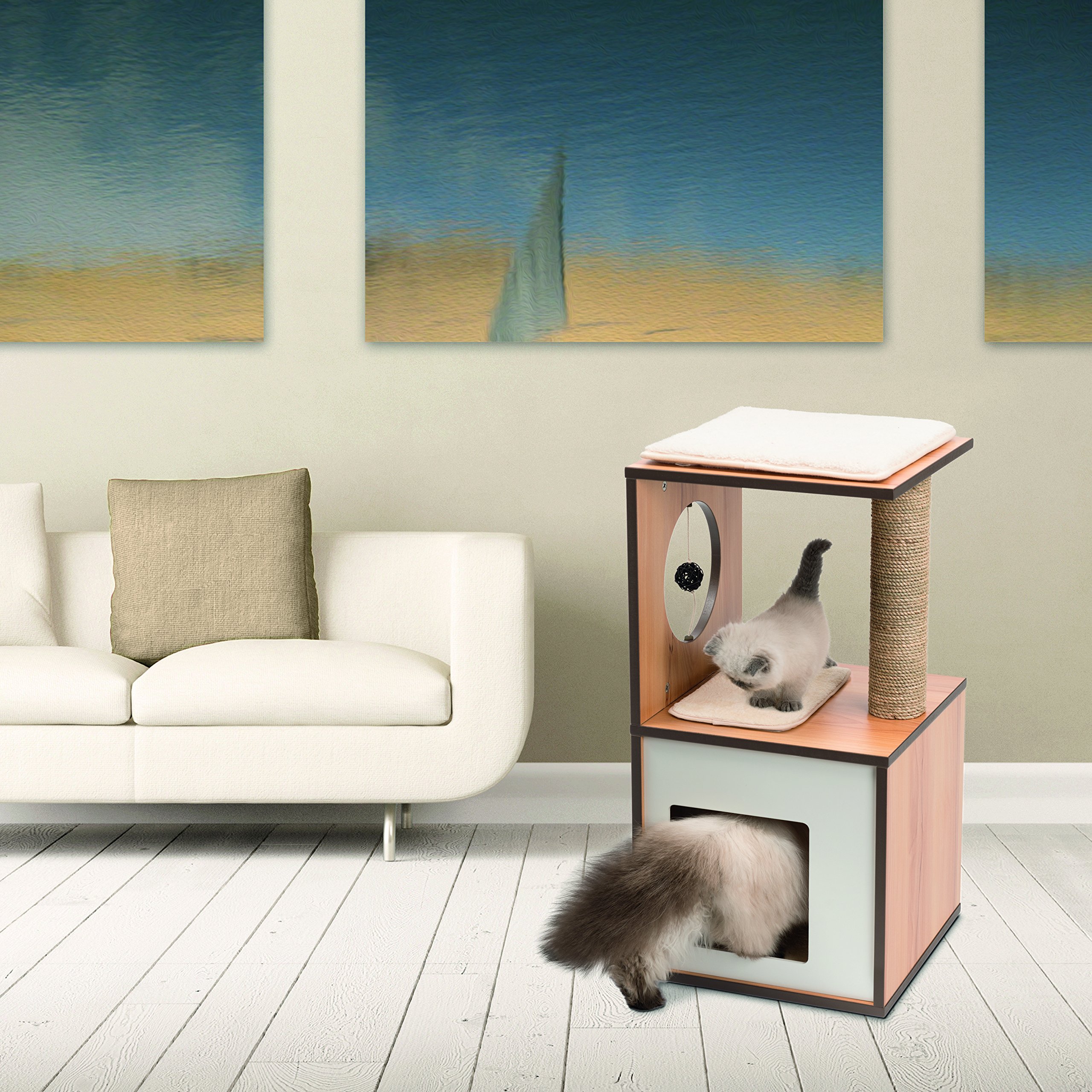 catit-vesper-box-naturel-taille-s-meuble-arbre-chat-compact image 2