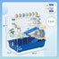 pawhut-cage-hamster-4-tages-avec-tunnels-roue-et-cabane-bleu-78x45x73-cm image 4