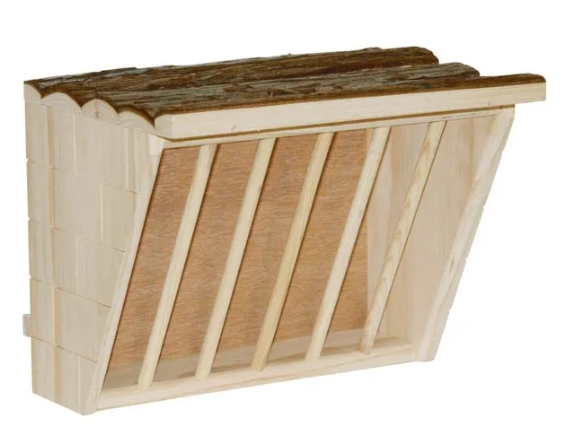kerbl-r-telier-foin-xl-pour-petits-animaux-bois-naturel-28x20-5x22-cm image 1
