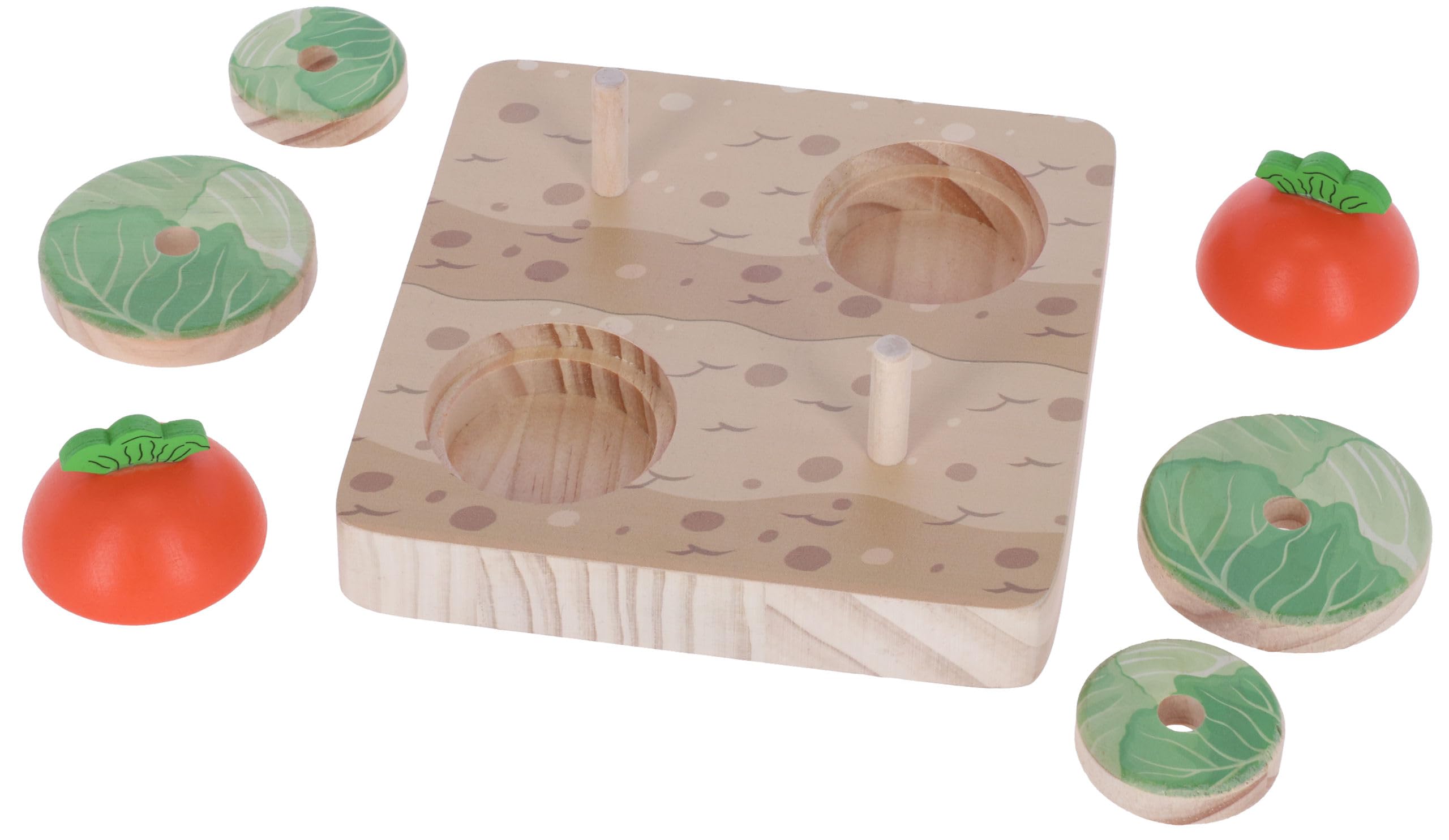 kerbl-pet-jouet-d-apprentissage-veggie-pour-lapin-15-x-15-x-6-cm-bois image 2