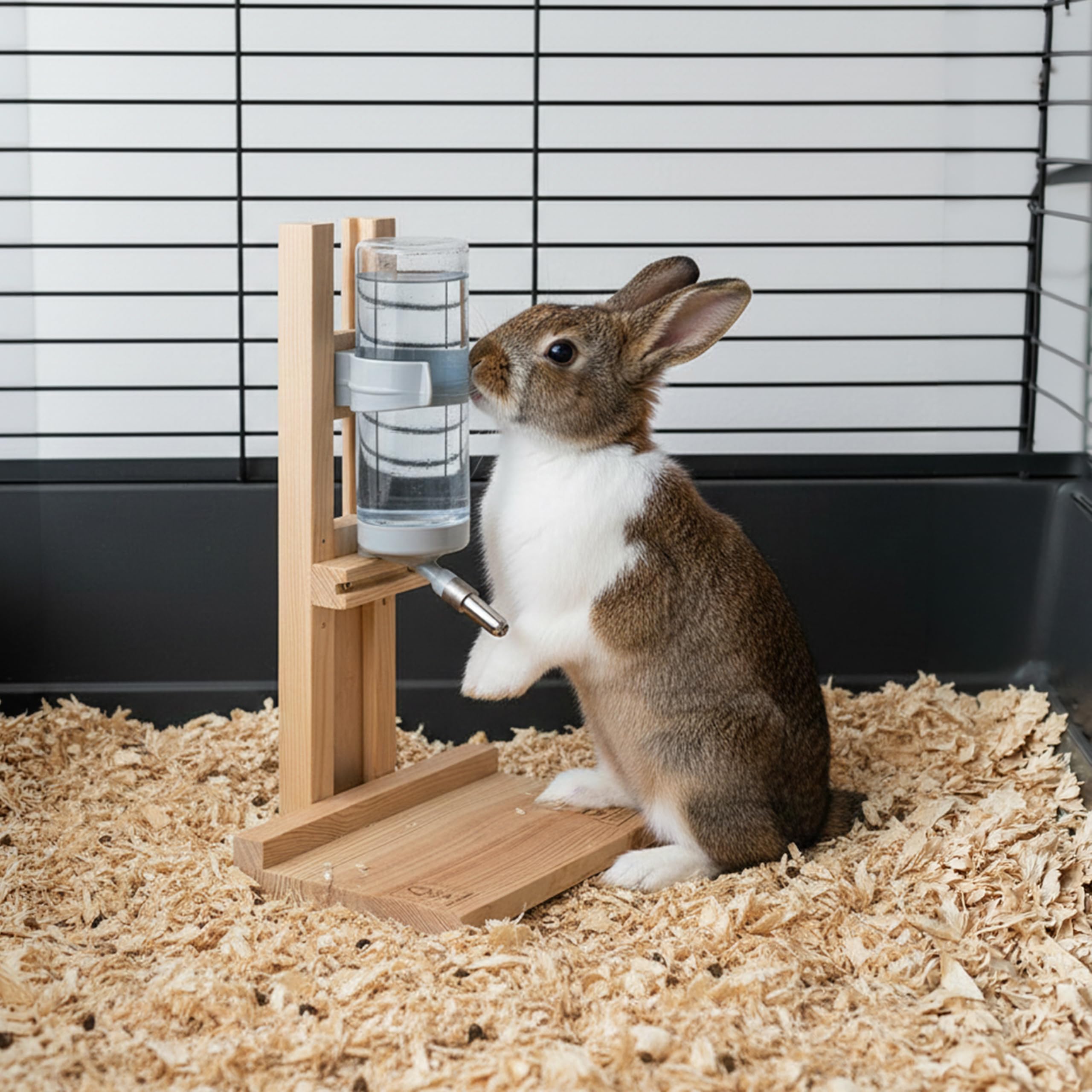 ferplast-drinky-holder-support-pour-abreuvoir-en-bois-pour-lapins-et-cochons-d-i image 2