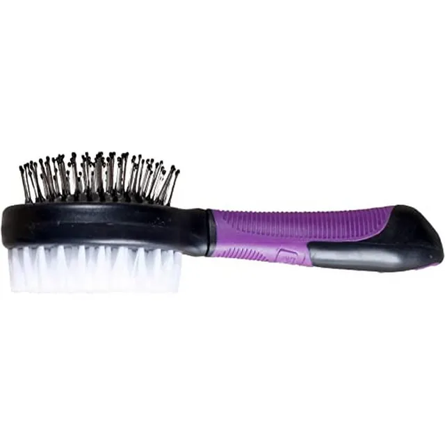 karlie-flamingo-1030272-professional-brosse-2-en-1-poils-et-stylet-21-cm-violet- image 1
