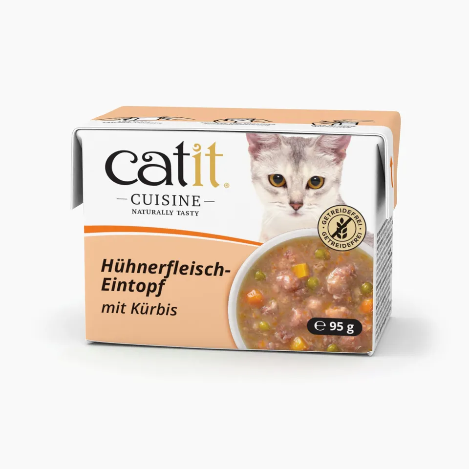 catit-cuisine-rago-t-poulet-citrouille-pour-chat-95-g-sans-c-r-ales image 1