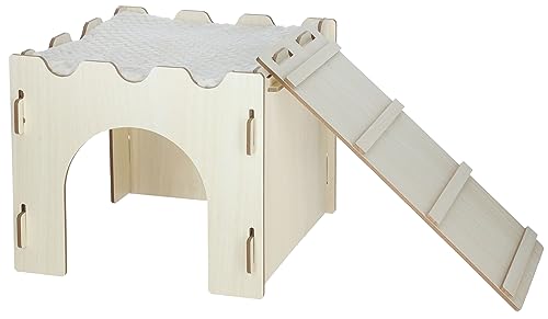 kerbl-pet-ch-teau-pour-rongeur-avec-rampe-niche-d-int-rieur-en-contreplaqu-plaqu image 8