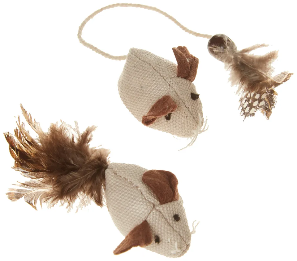 kerbl-nature-jouet-souris-avec-ressort-pour-chat-4-5-cm image 1