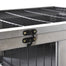 pawhut-clapier-lapin-compact-roulettes-en-bois-acc-s-facile-gris image 8