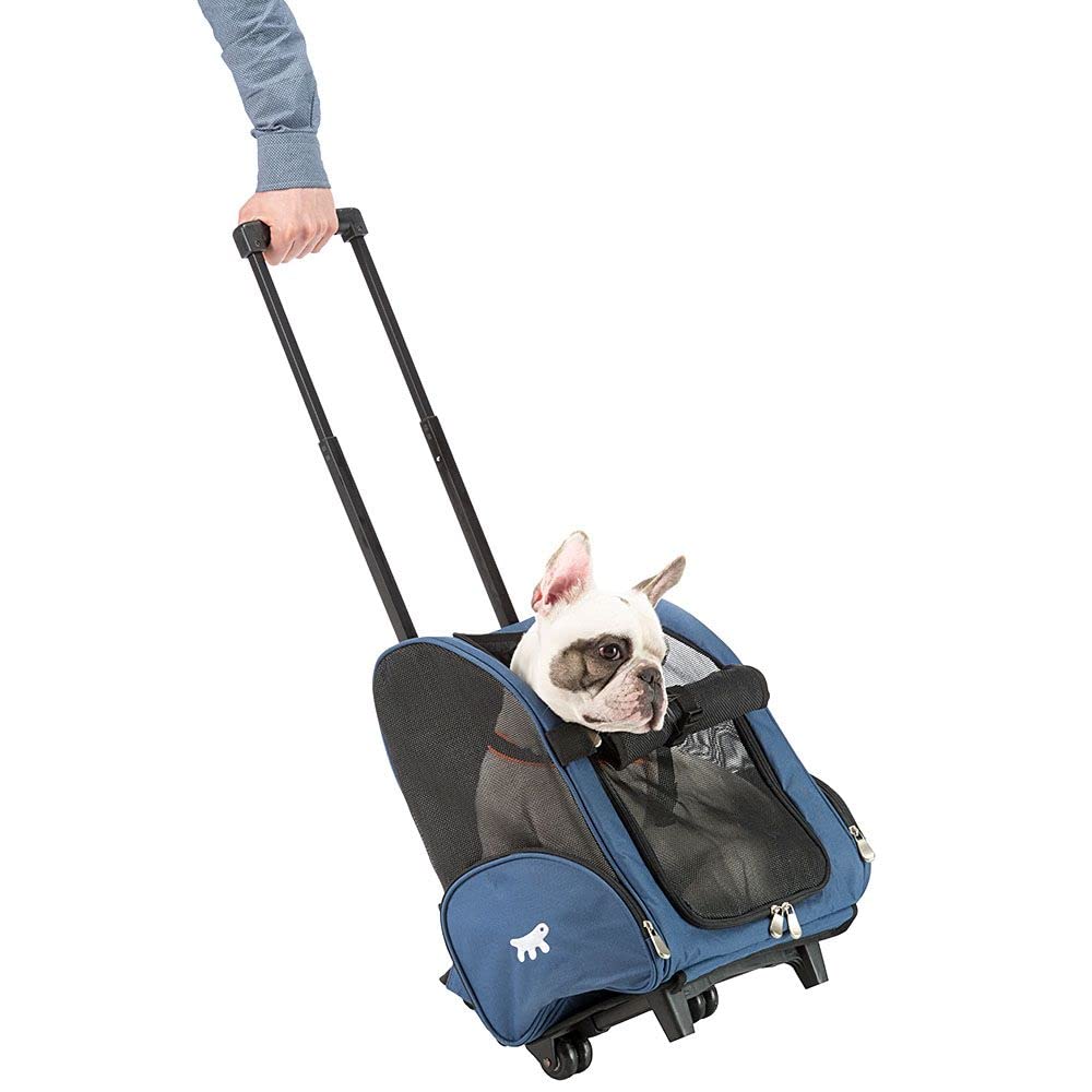 ferplast-trolley-sac-de-transport-roulettes-et-sac-dos-pour-chats-et-petits-chie image 3