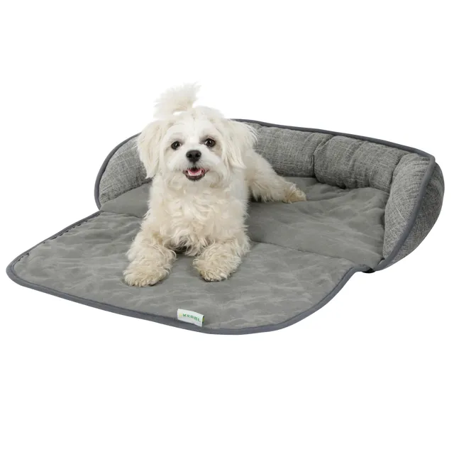 kerbl-emalia-coussin-de-canap-pour-chien-60x40x12-cm-gris-polyester-bordure image 1