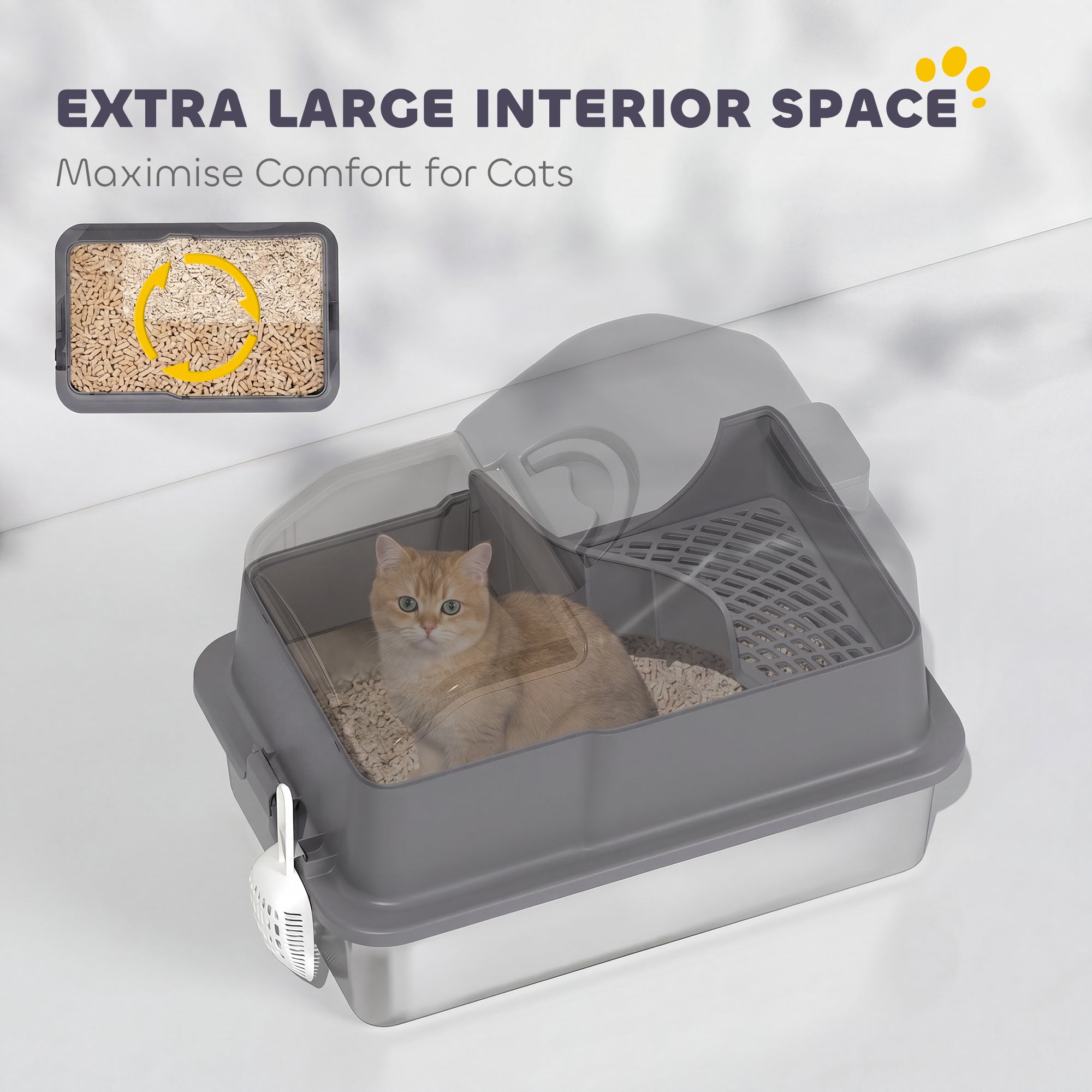 pawhut-bac-liti-re-chat-ferm-inox-xl-gris-fonc image 7