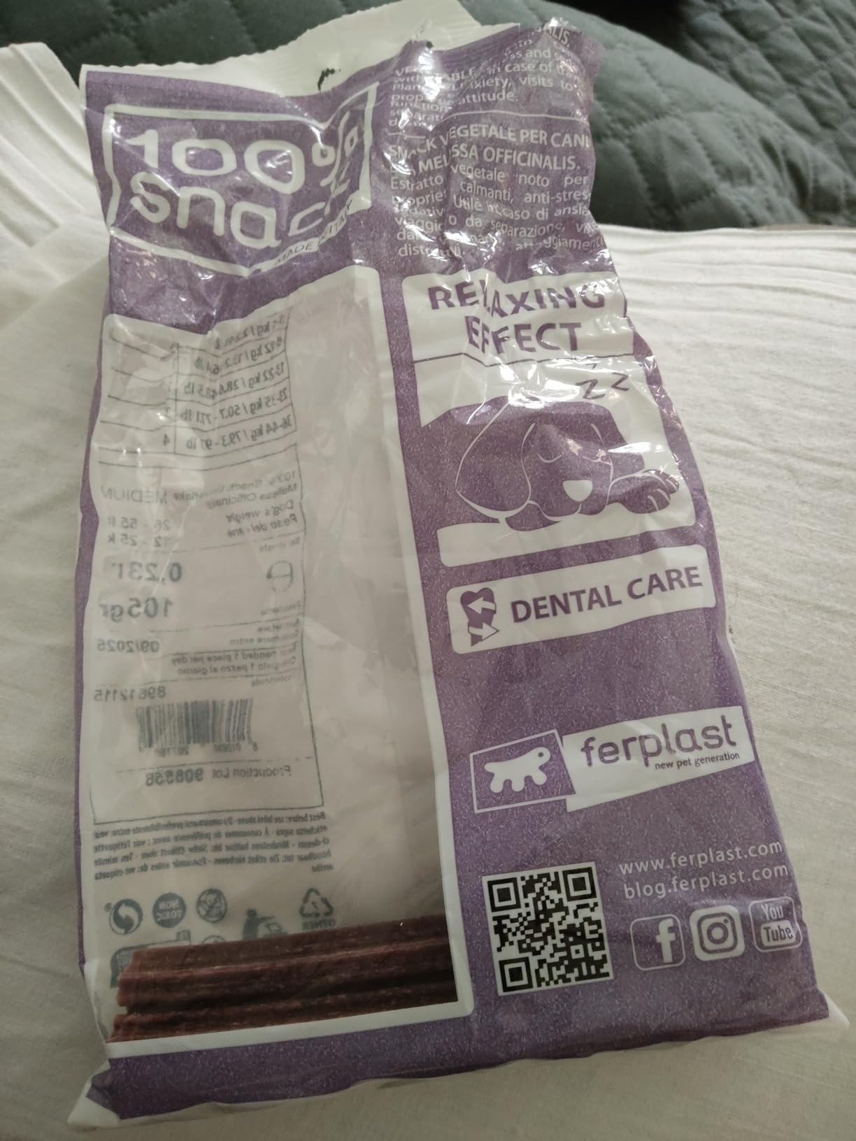 Mon chien aime, moi moins le sachet