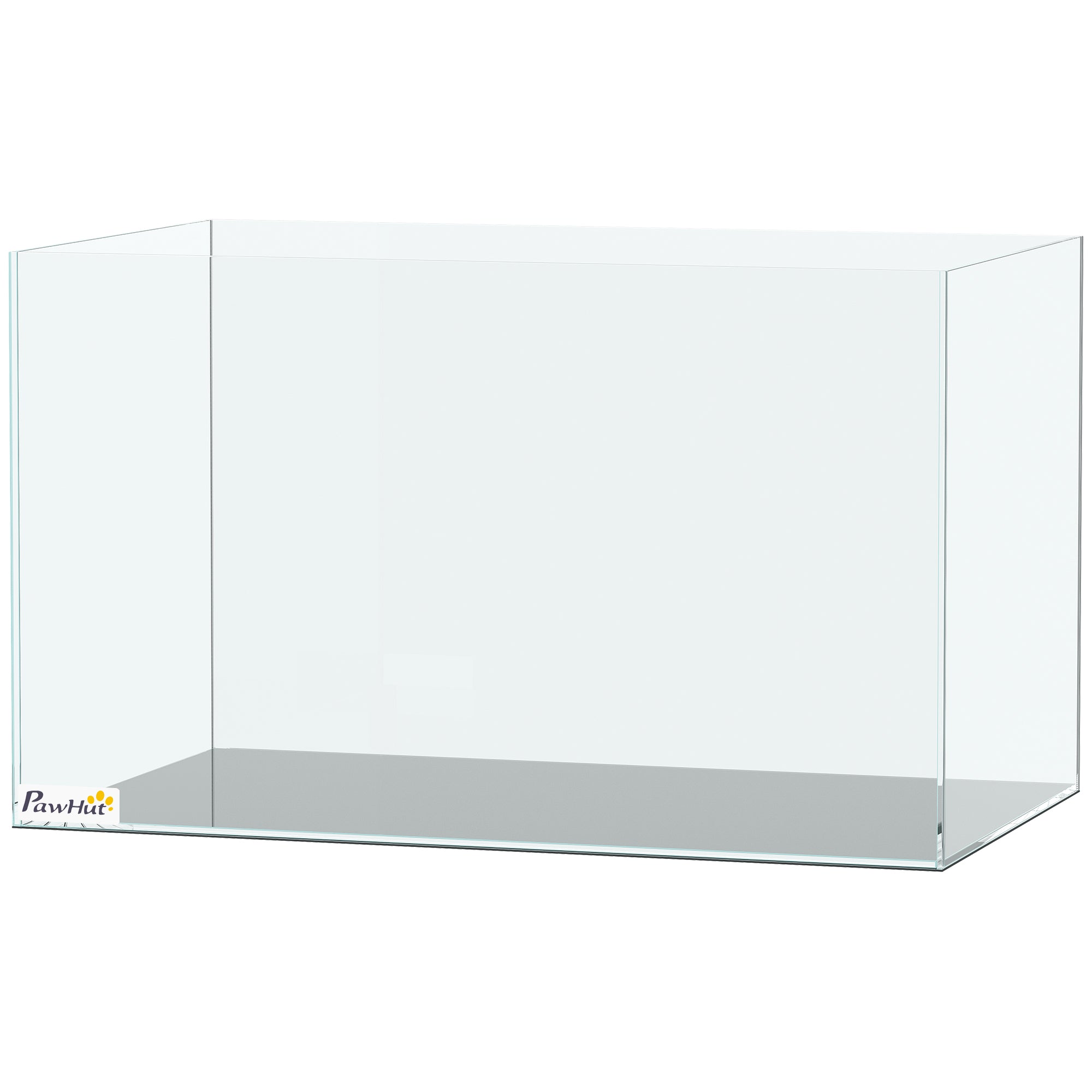 pawhut-aquarium-verre-43-l-50-x-30-x-30-cm-avec-tapis-de-protection image 2