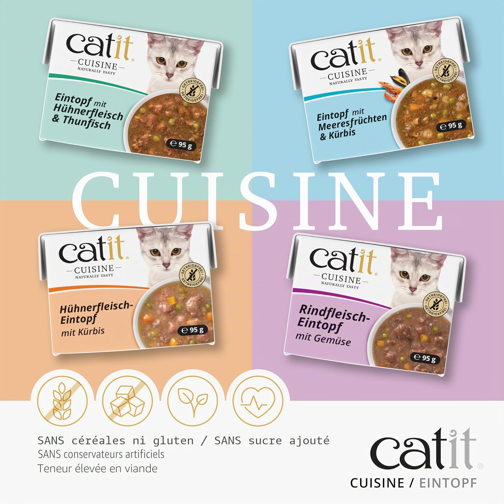catit-cuisine-rago-t-poulet-citrouille-pour-chat-95-g-sans-c-r-ales image 4