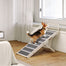 pawhut-rampe-pliante-en-bois-pour-chien-4-hauteurs-r-glables-38-48-cm-pour-canap image 4