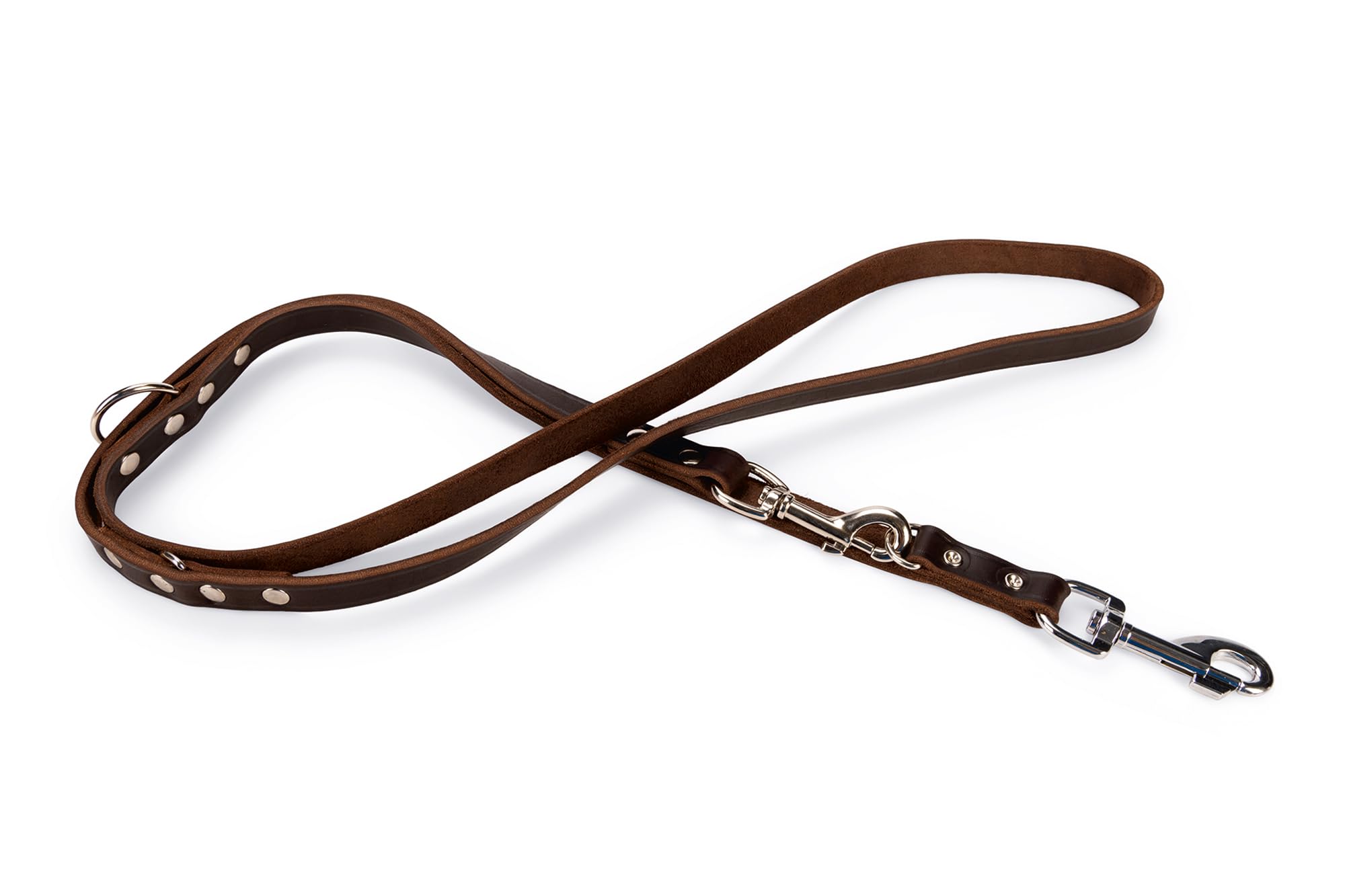 karlie-flamingo-rondo-laisse-cuir-chien-entra-nement-200-cm-18-mm-marron image 2