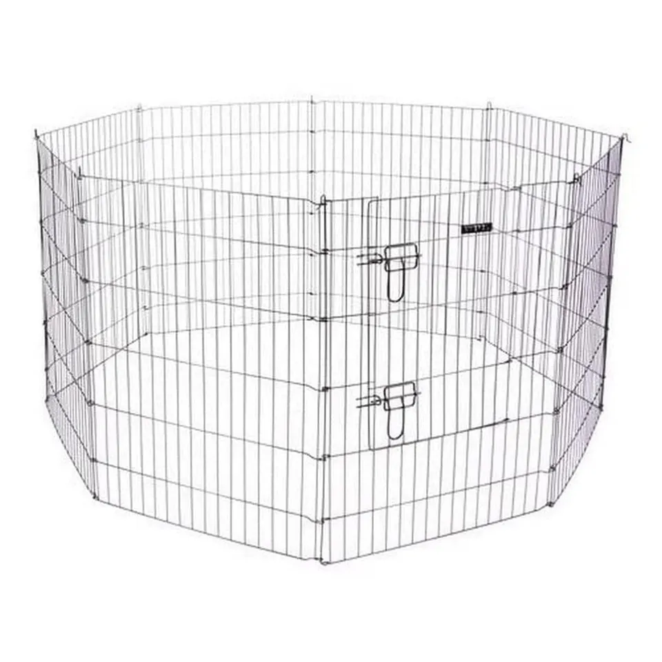 kerbl-pet-enclos-chiots-et-petits-animaux-57x78-cm-8-grilles-avec-porte image 1