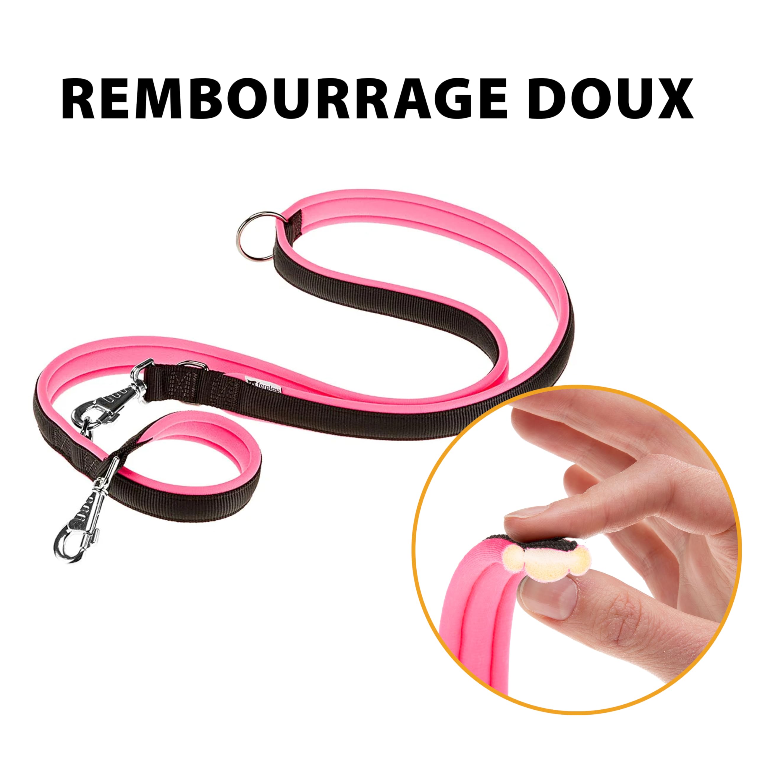 ferplast-ergofluo-laisse-de-dressage-chien-grande-taille-200-cm-rose image 6