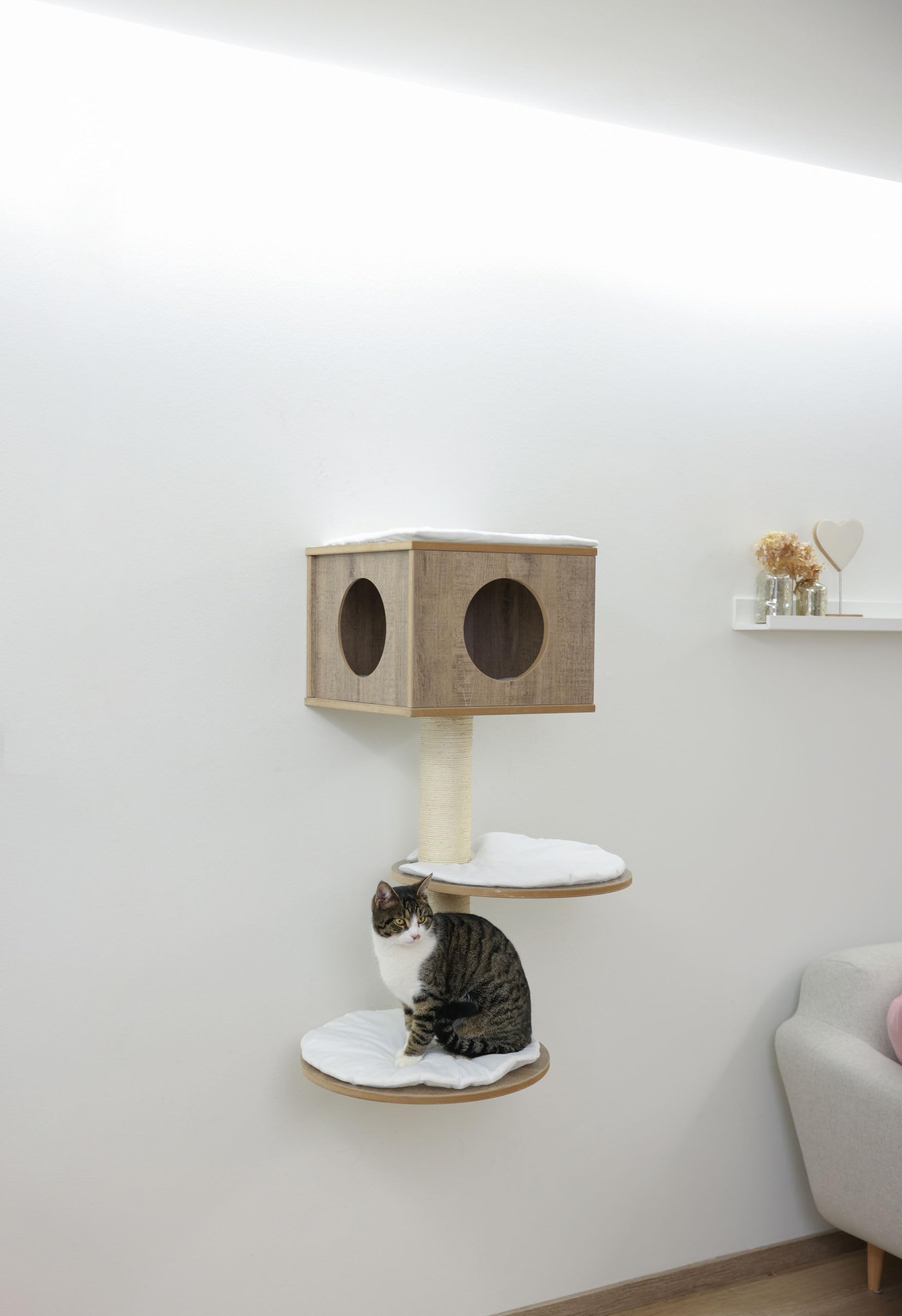 kerbl-pet-arbre-chat-mural-dinari-light-niche-couchage image 2