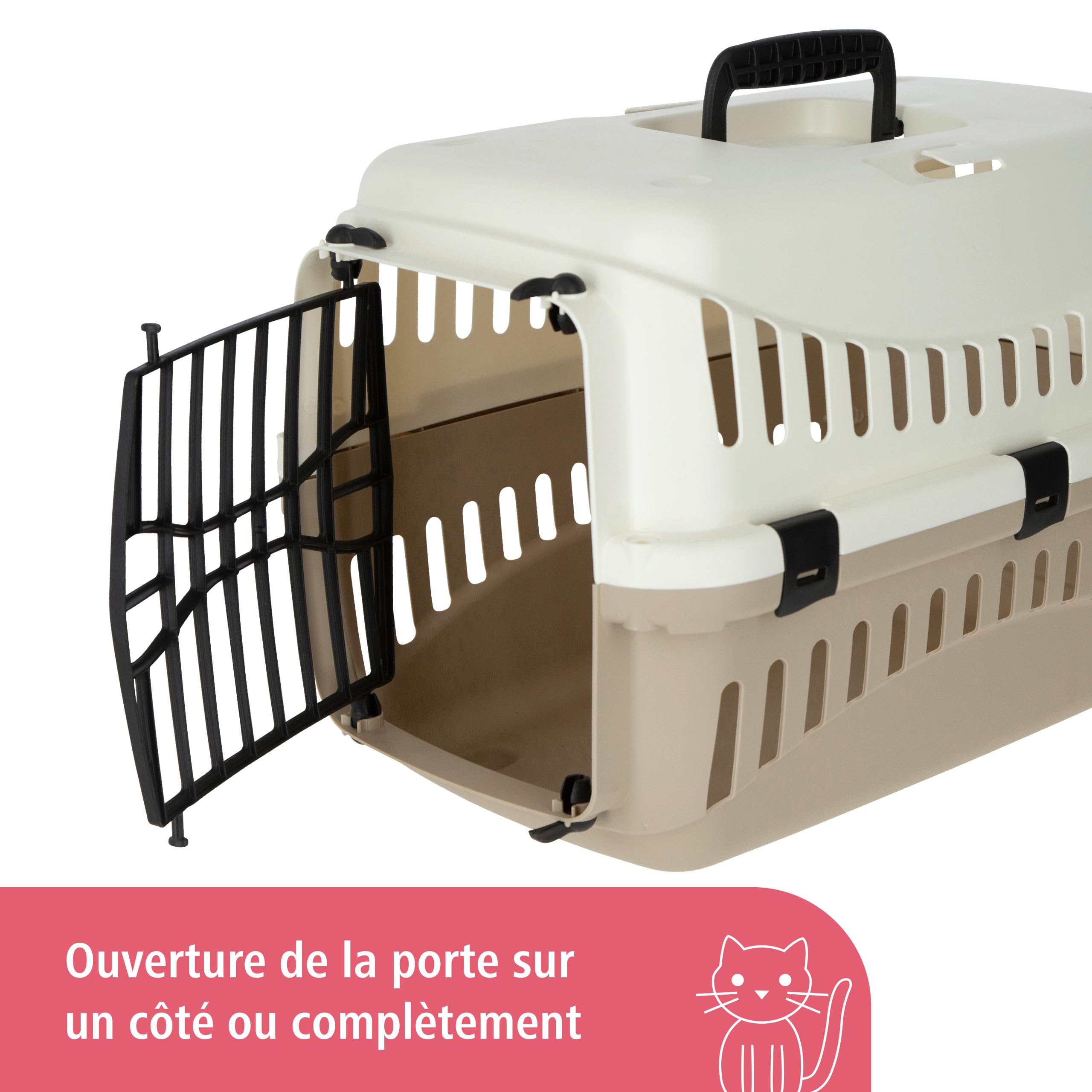 kerbl-pet-expedion-cage-de-transport-cr-me-taupe-45x30x30-cm image 4