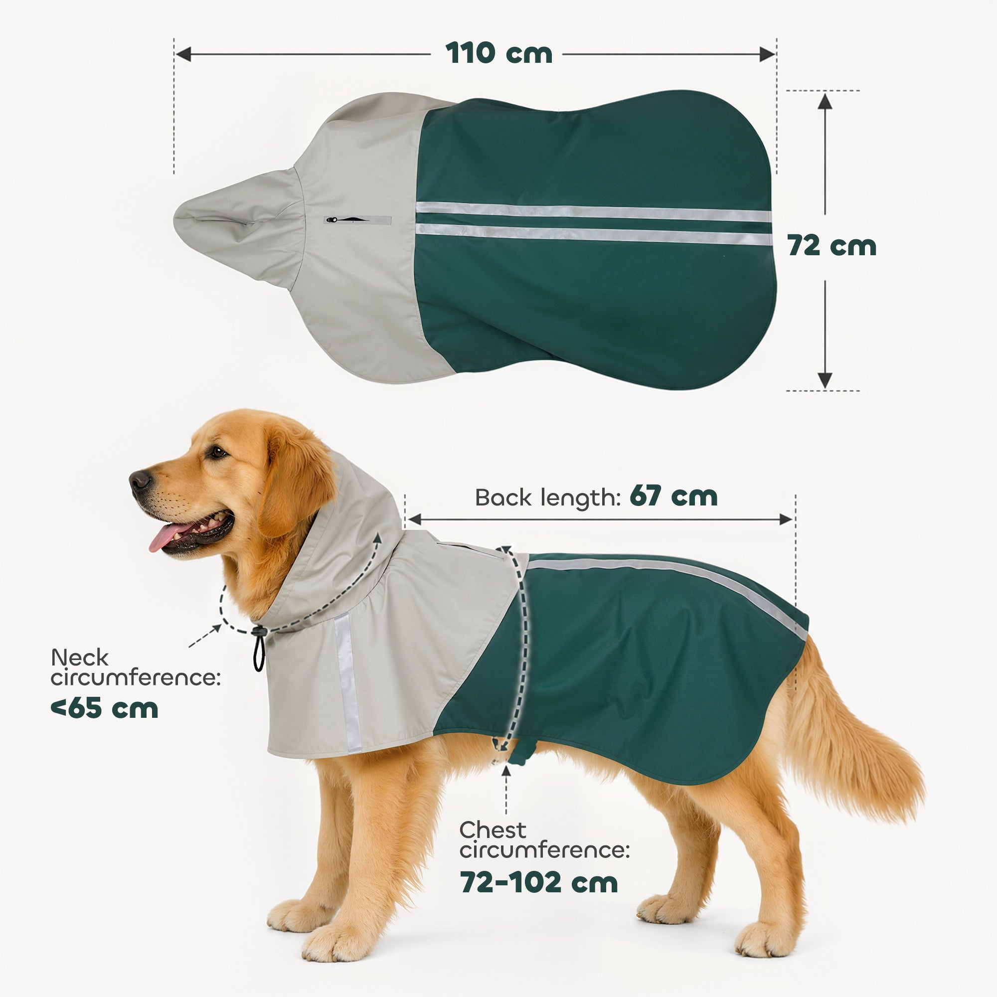 pawhut-manteau-imperm-able-pour-grand-chien-taille-l-avec-capuche-vert image 5