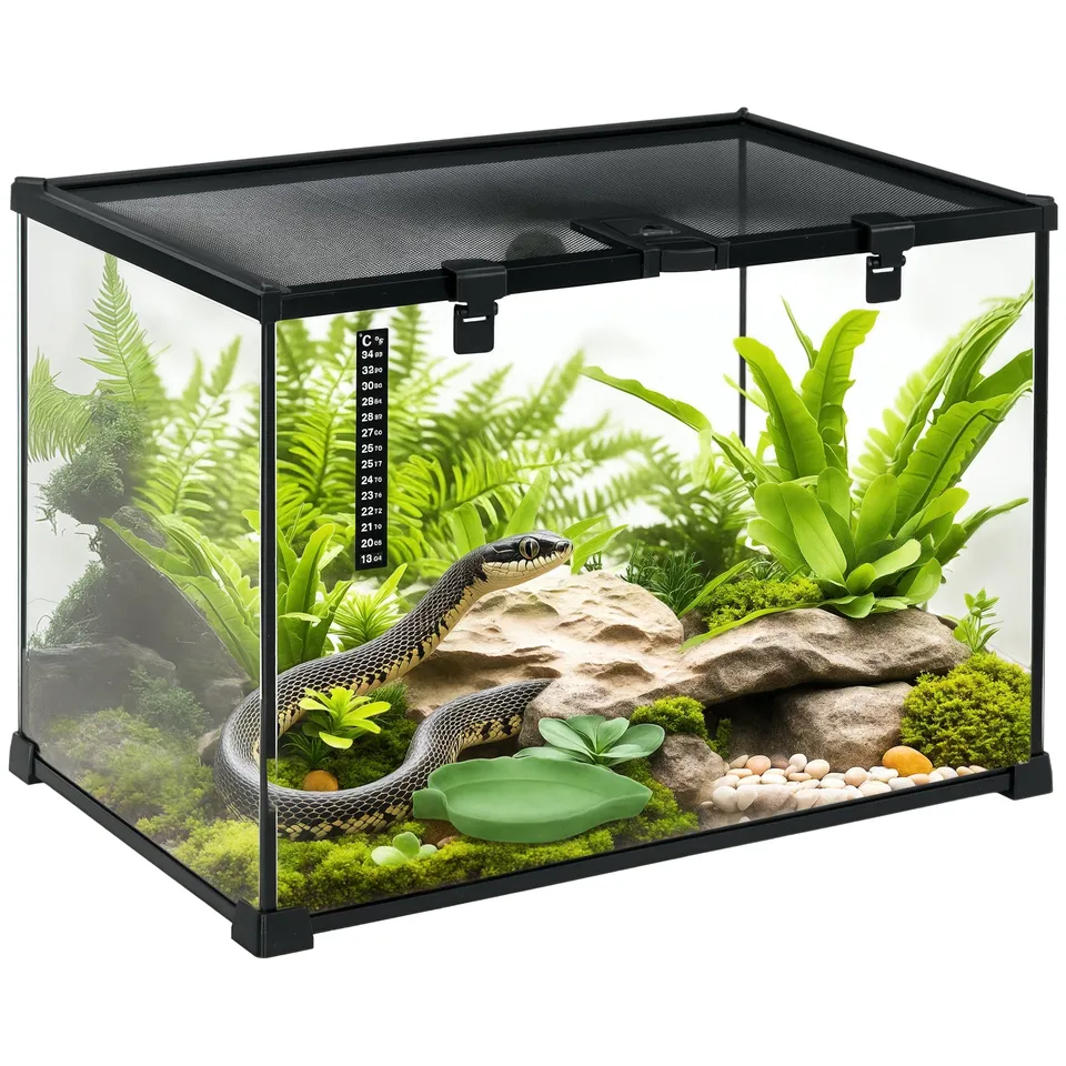 pawhut-habitat-reptiles-360-anti-vasion-ventil-50-x-30-x-35-cm image 1
